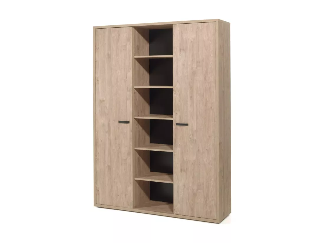 Ensemble de 5 meubles de bureau professionnel coloris chêne doré collection DEPÉ