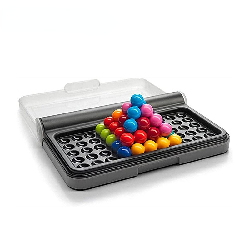 Gedächtnis Spiel 3D IQ Puzzle Gehirn Training Strategiespiel mit 120 Aufgaben - Bunt