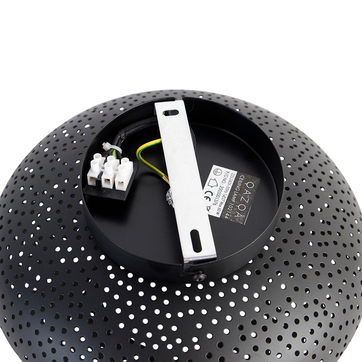 Smart plafondlamp zwart met goud 25 cm incl. Wifi P45 - Radiance