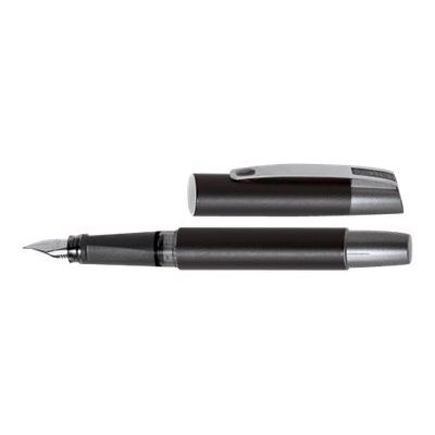 Online Campus - Stylo plume - encre bleue - 0.5 mm - corps noir