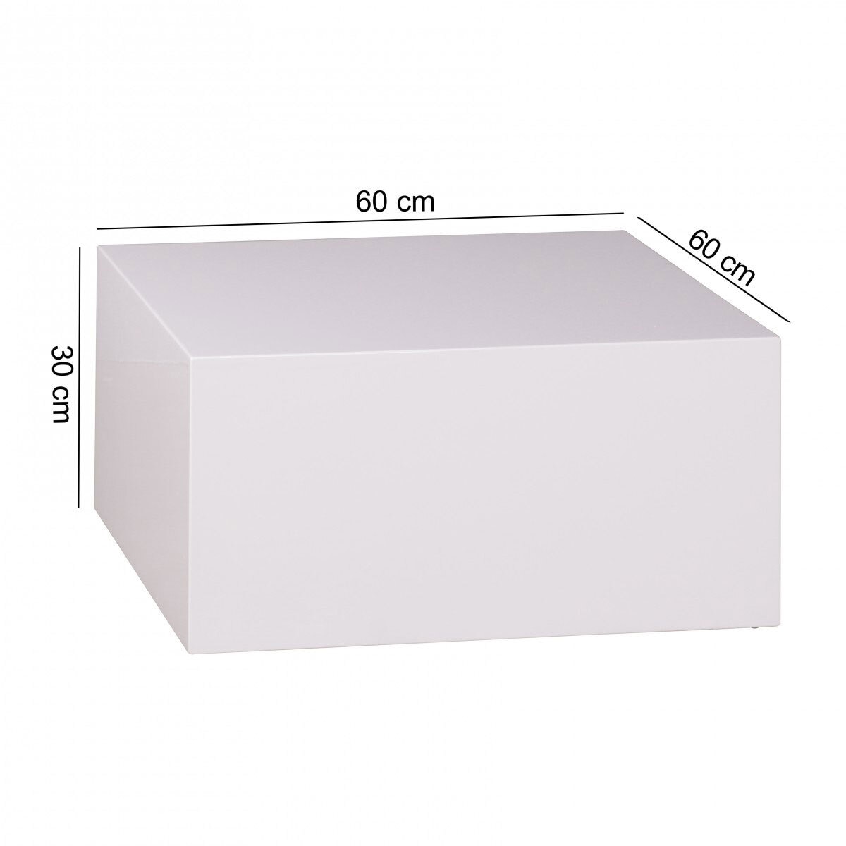 CASAVANTI Couchtisch 60 x 60 cm Weiß