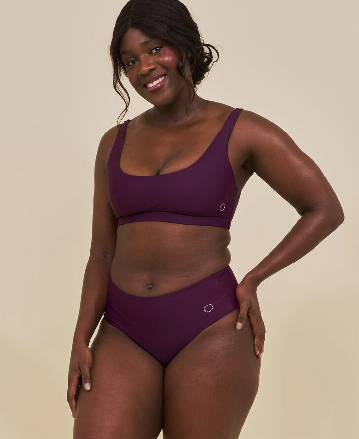 Cartel Copenhagen Ubud højtaljet bikini underdel - Deep Deep