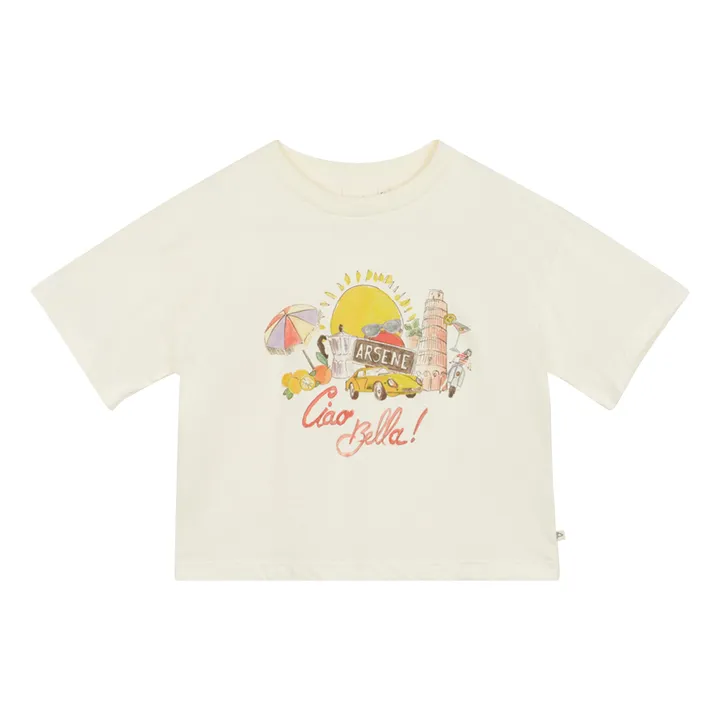 Arsène et Les Pipelettes T-Shirt Franchesca Coton Bio | Ecru