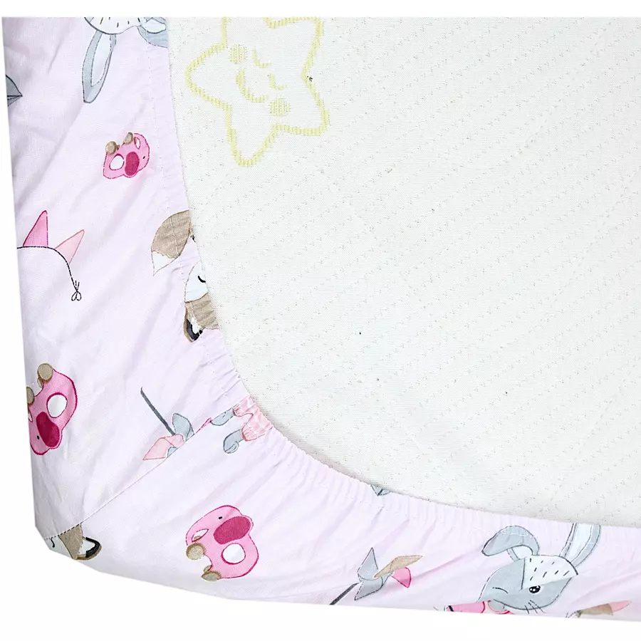 TupTam Baby Kinder Spannbettlaken 2er Pack rosa