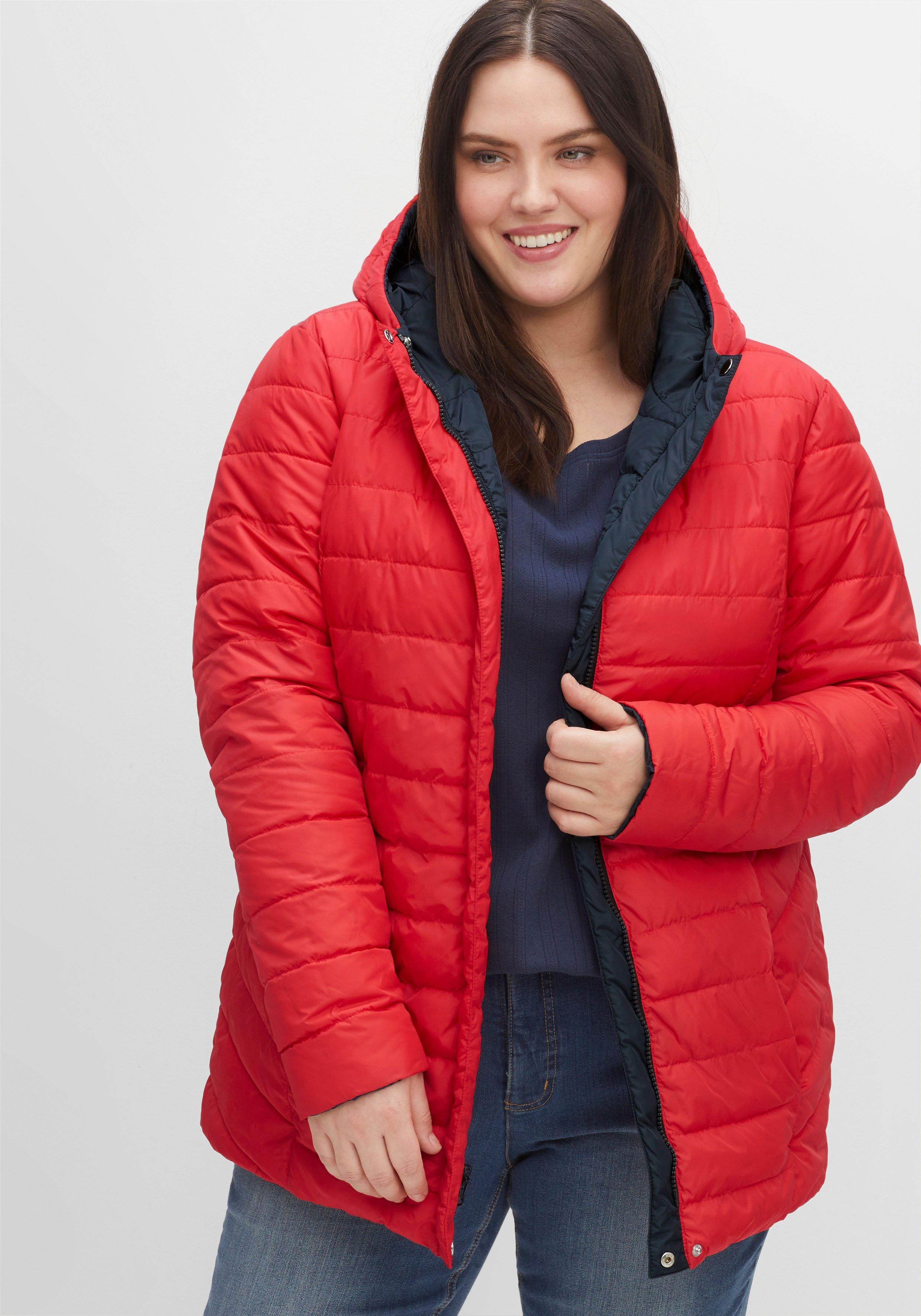 Wendejacke mit Kapuze, beidseitig tragbar