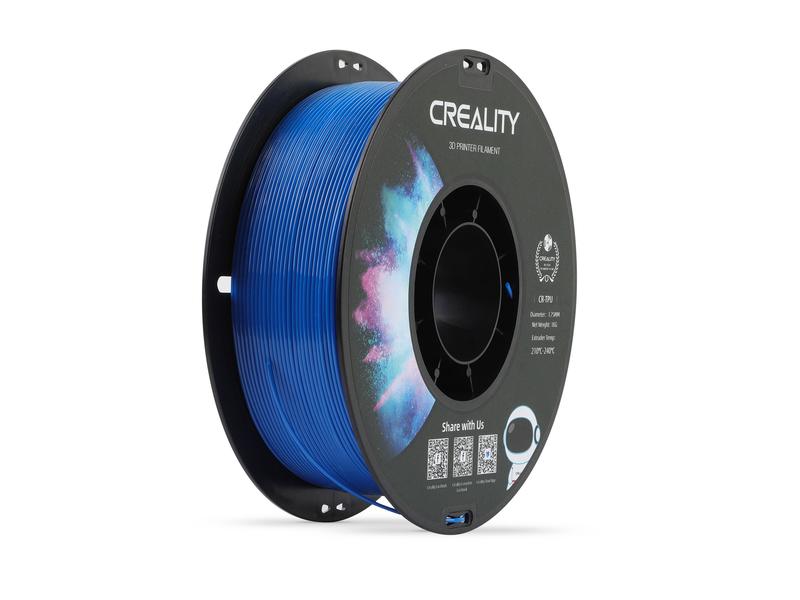 Creality Filament TPU, Blau, 1.75 mm, 1 kg Hochwertiges TPU Filament für 3D-Drucker