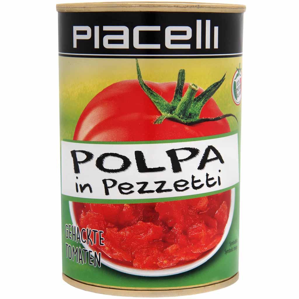 Piacelli Polpa in Pezzetti Tomaten gehackt 400g MHD:1.1.25
