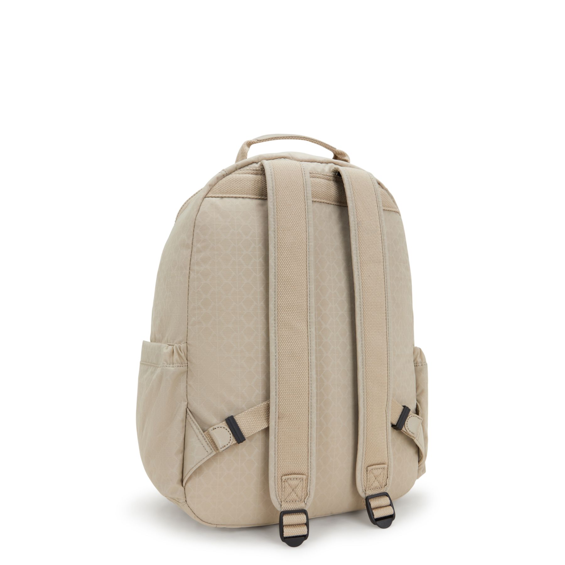 SEOUL Grand Sac à Dos avec Compartiment pour Ordinateur - Signature Beige Embossed