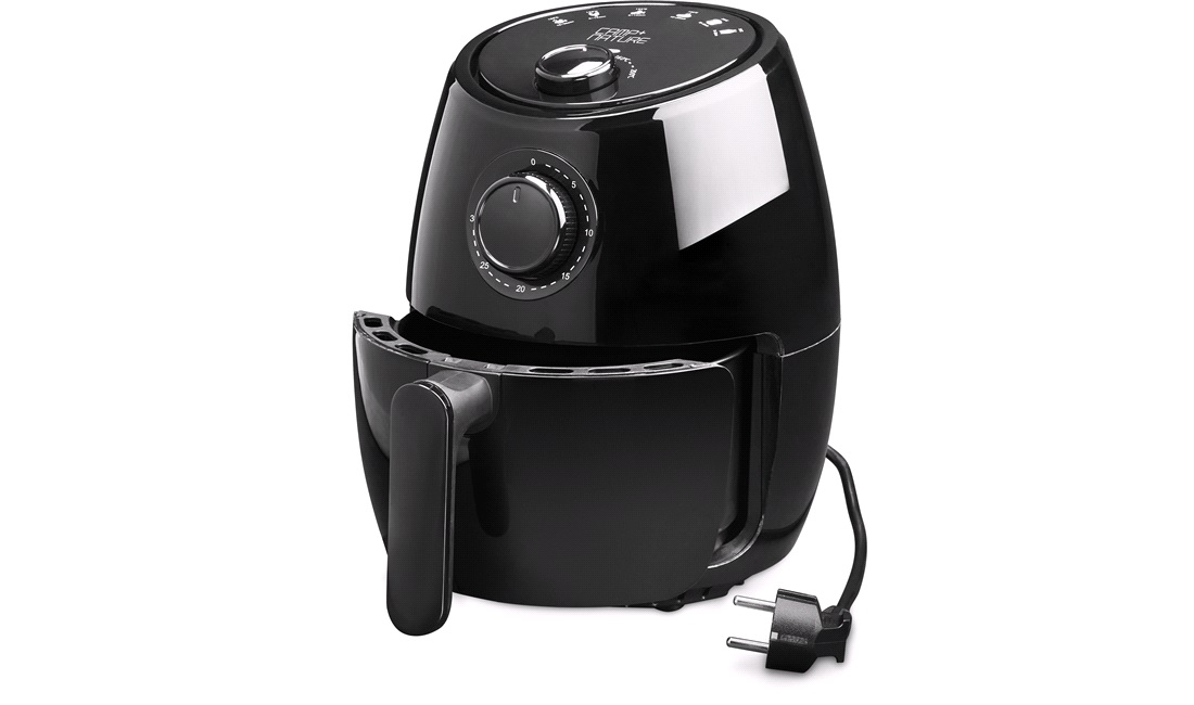 Airfryer med timer, 1000W, 2 l.
