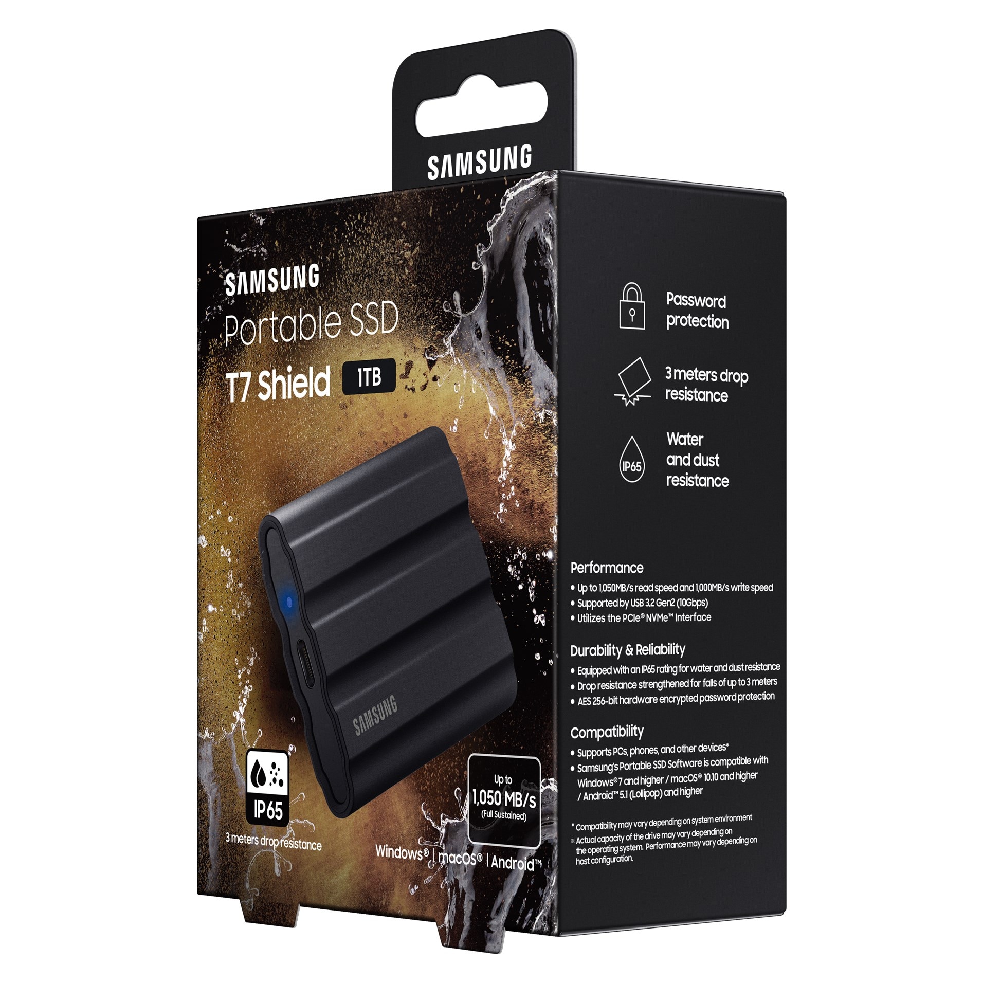 Samsung T7 Shield Ekstern SSD-disk 1 TB