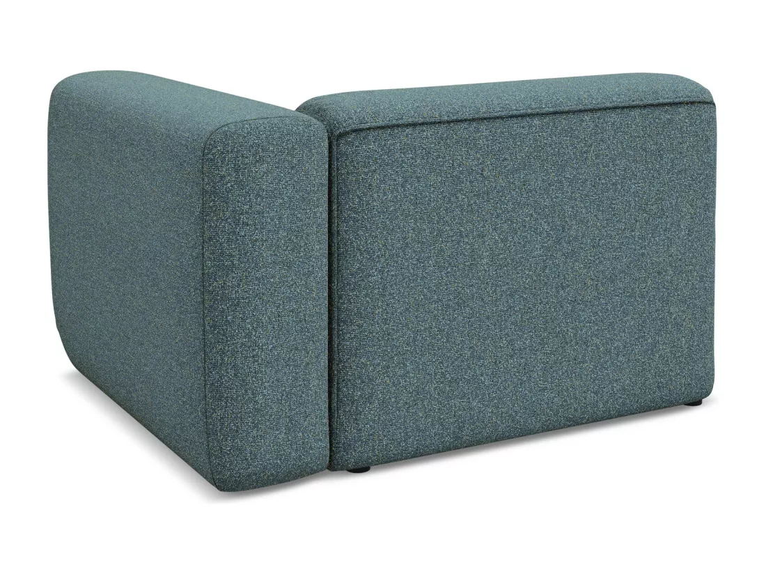 Module avec accoudoirs droit en tissu texturé - jeans - EKAHI