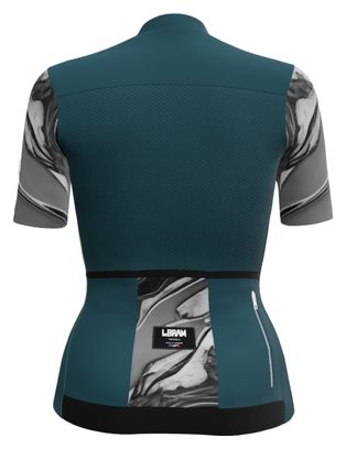 Maillot Manches Courtes Femme LeBram Ventoux Pétrole Bleu Pelforth