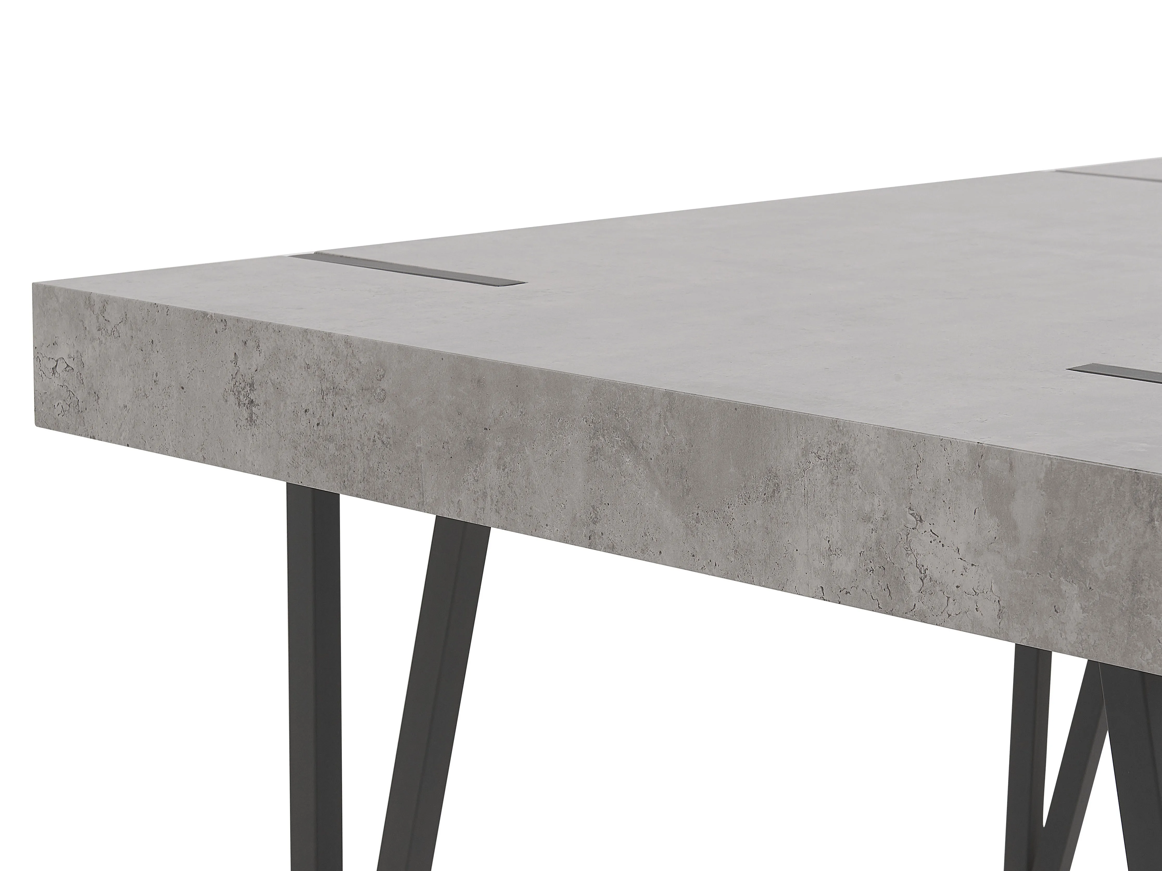Eettafel ADENA Grijs beton-effect 90 cm 150 cm