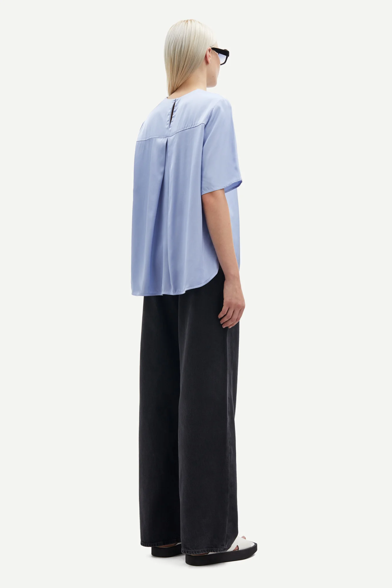Samsøe Samsøe  Denise bluse - Blue Heron