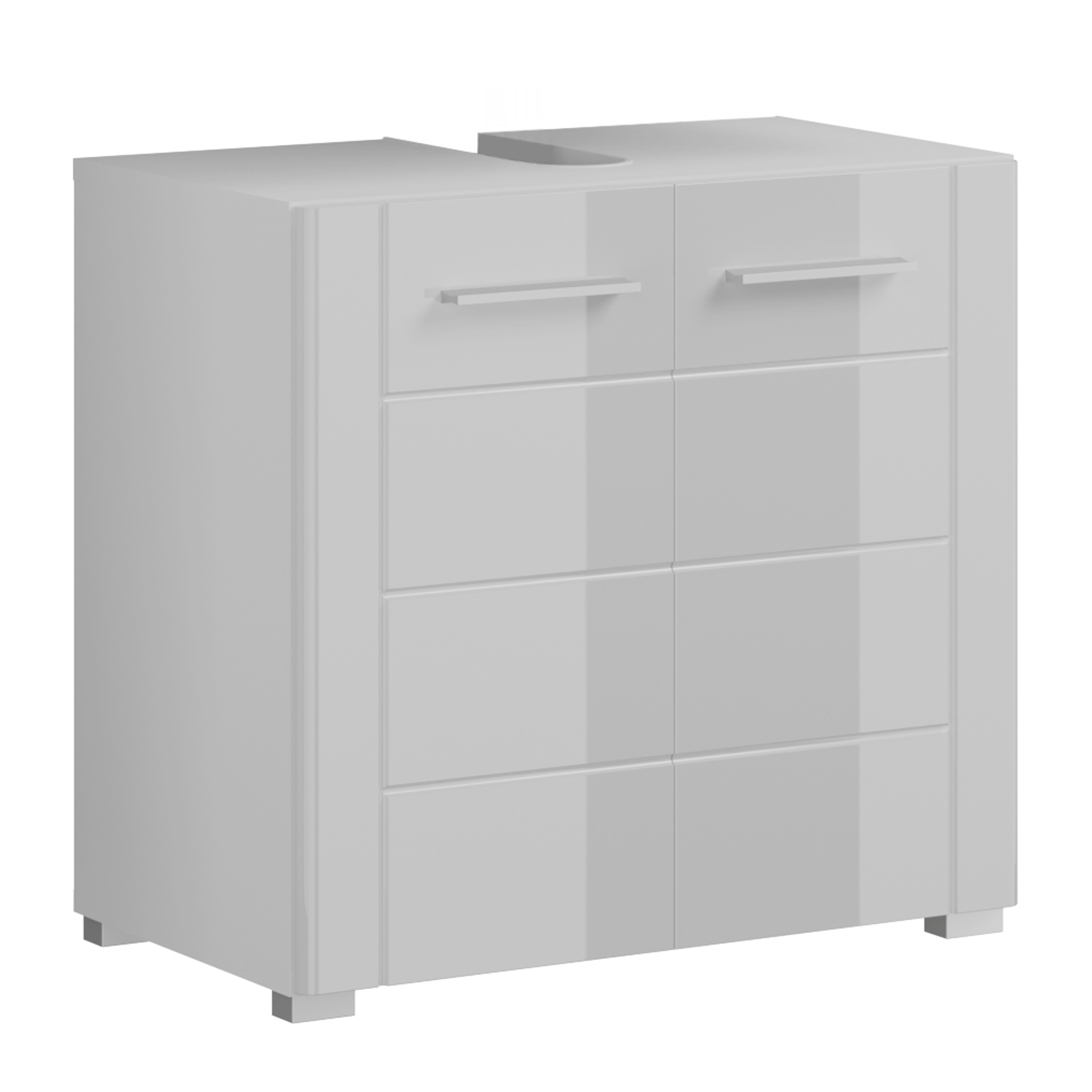 Waschbeckenunterschrank VENICE - weiß Hochglanz-weiß - 60 cm