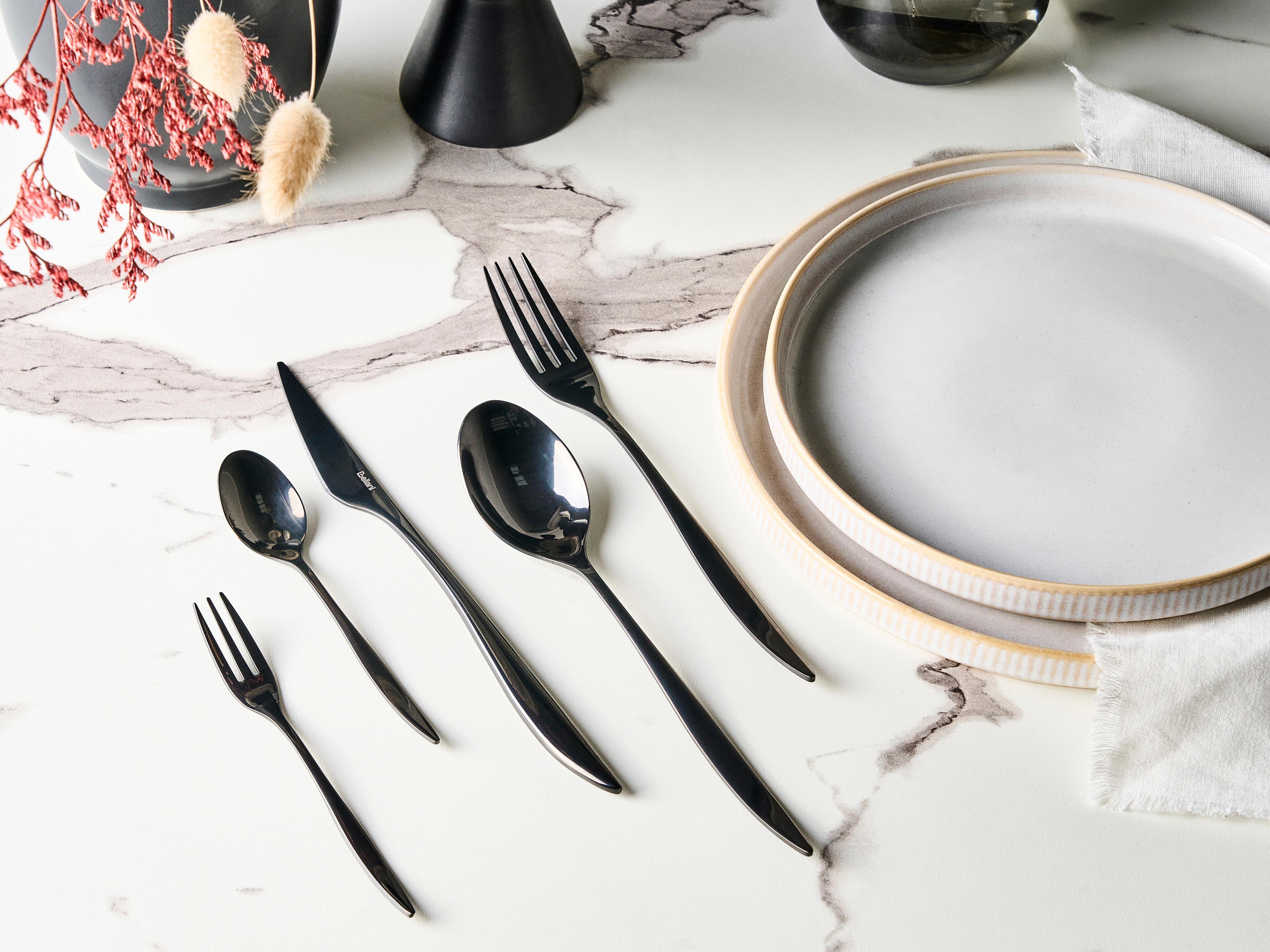 30-delige bestekset FARFALLE Zwart