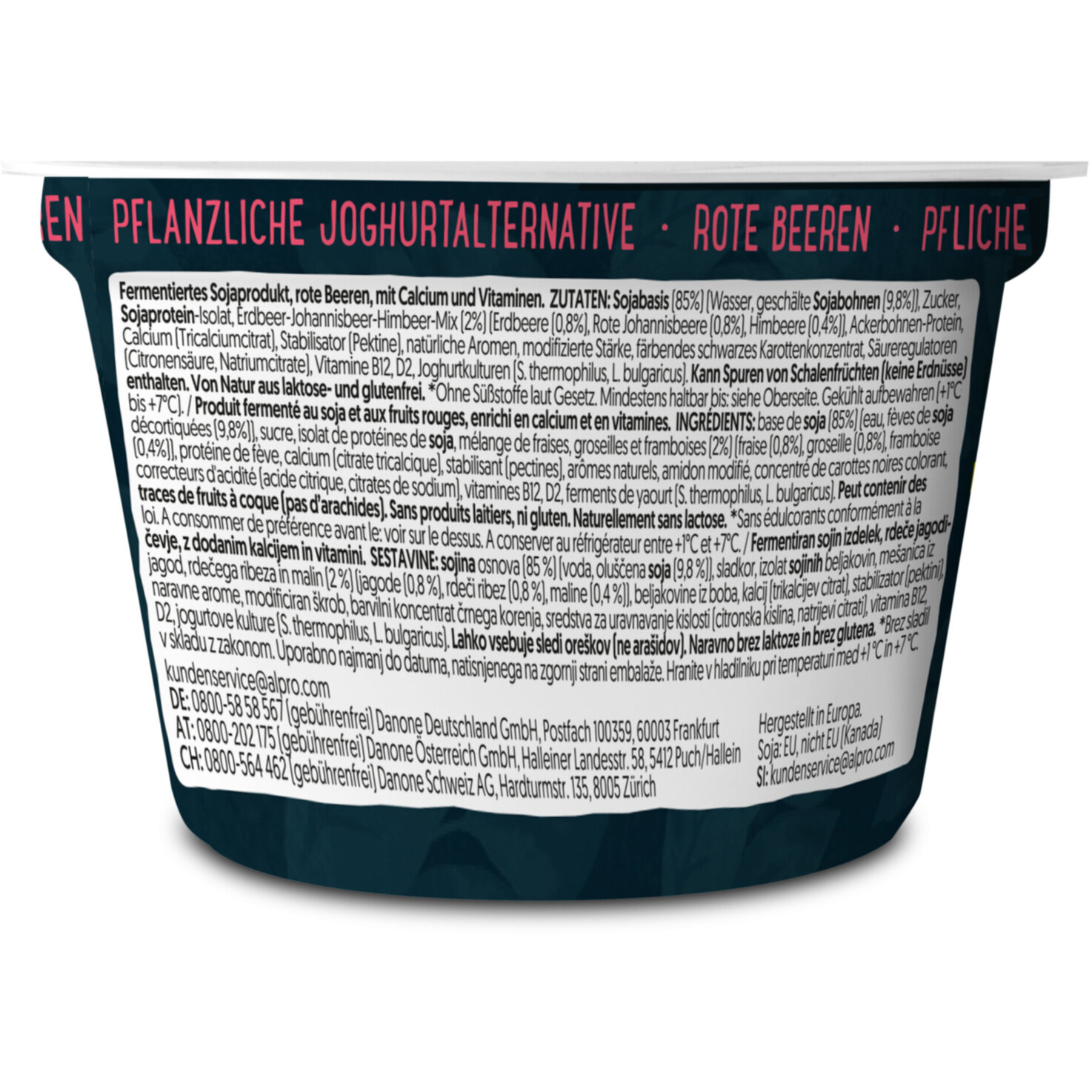 Alpro Soja-Joghurtalternative Protein Rote Früchte