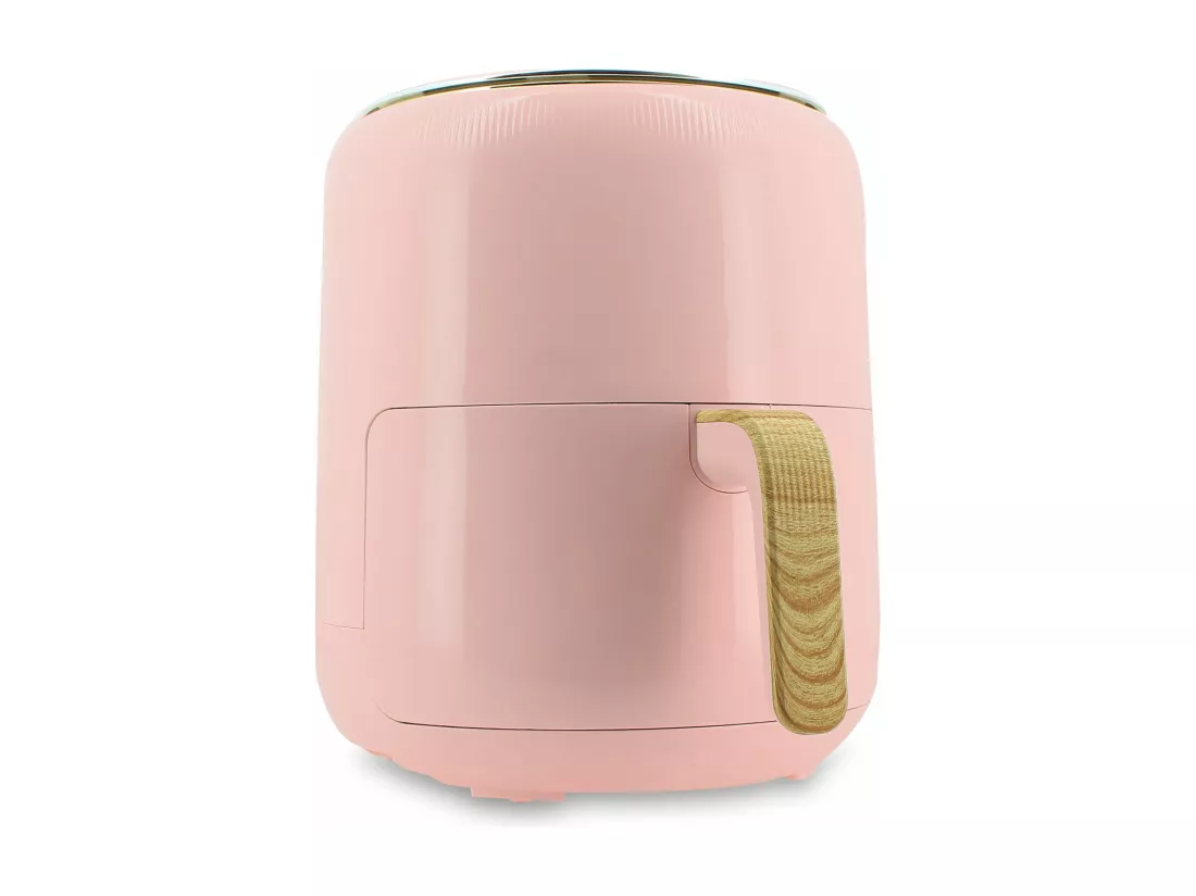 Menastyl - Friteuse A Air Chaud 4.5l Colorama Rose Avec Poignee Finition Bois
