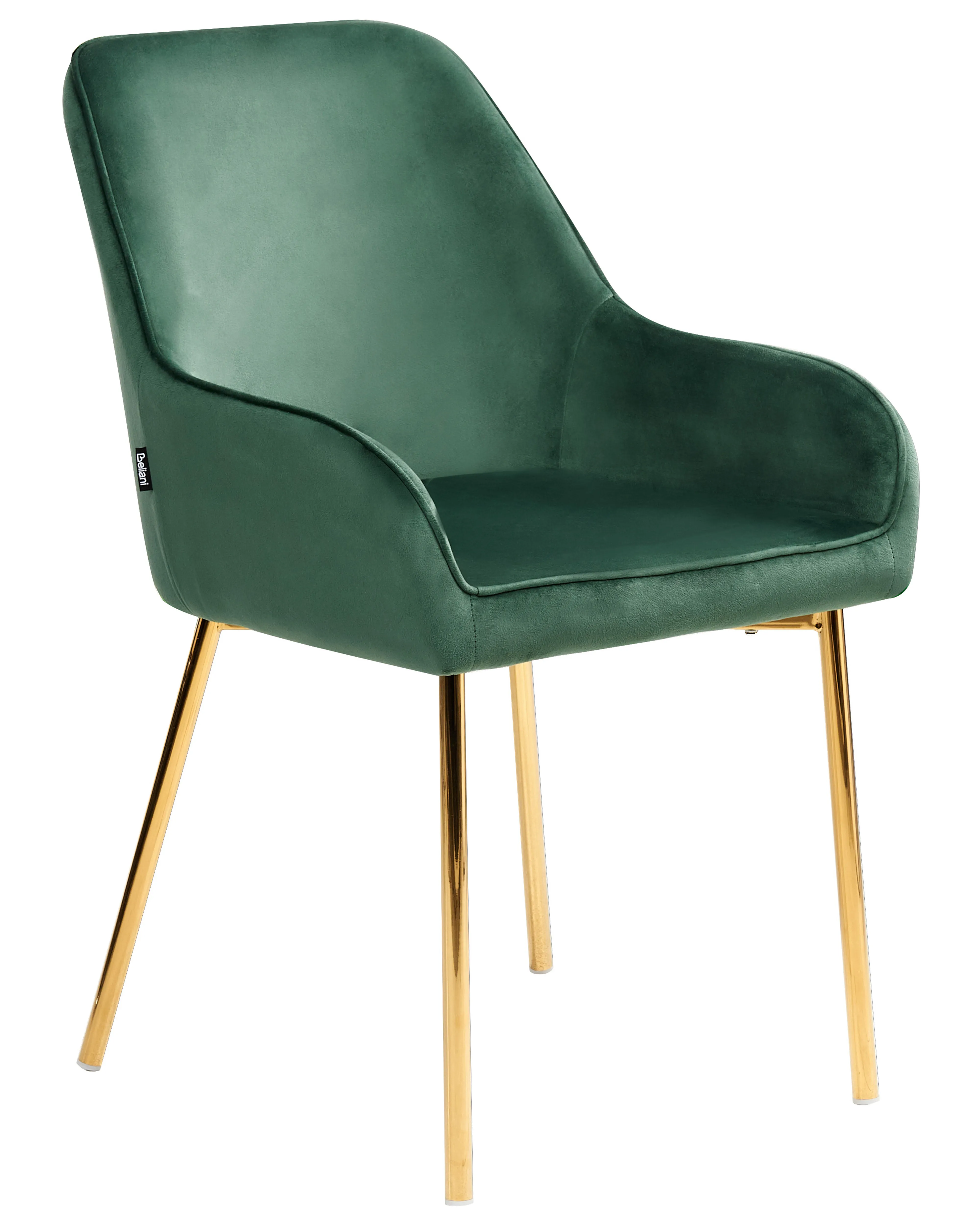 Set van 2 eetkamerstoelen LOVERNA Fluweel Groen