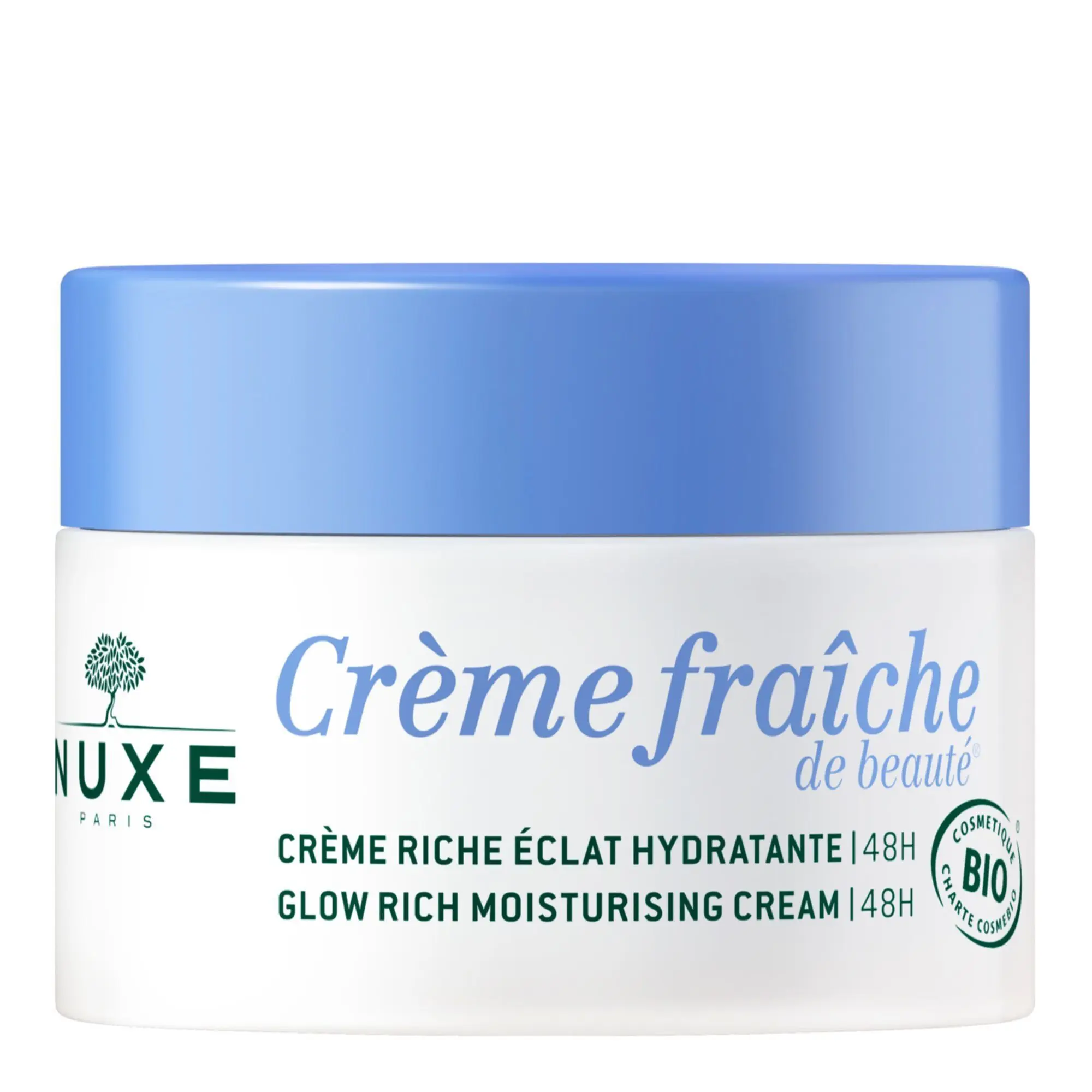 Nuxe - Crème Fraîche de Beauté® Crème Riche Éclat Hydratante 48h - Peaux Normales à Sèches 50ml - Soin de jour