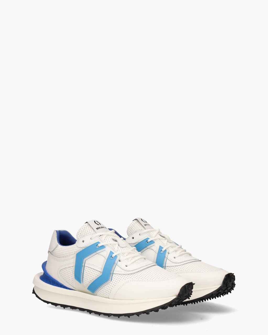 Mikakus 018 Wit/Blauw Herensneakers