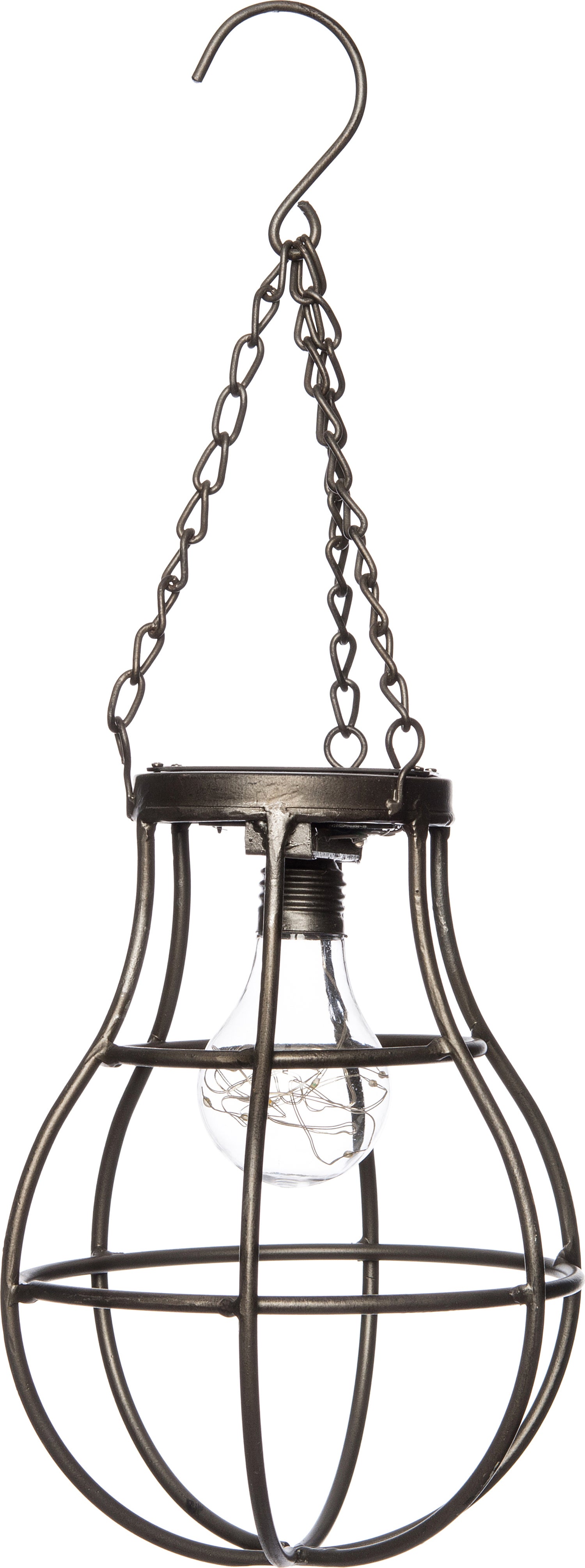 Intratuin LED hanglamp D 18 H 46 cm grijs