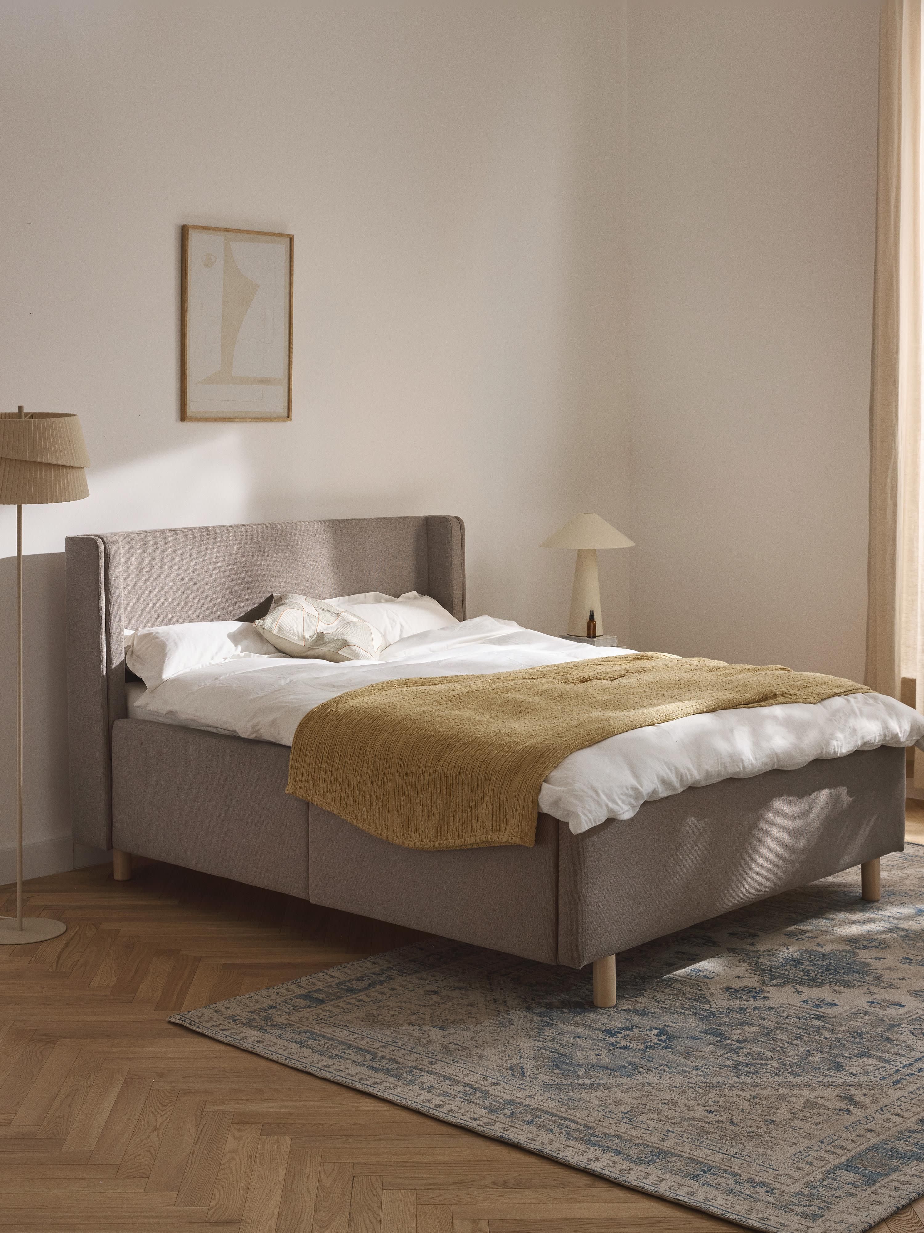 Gestoffeerd bed Arche met lades