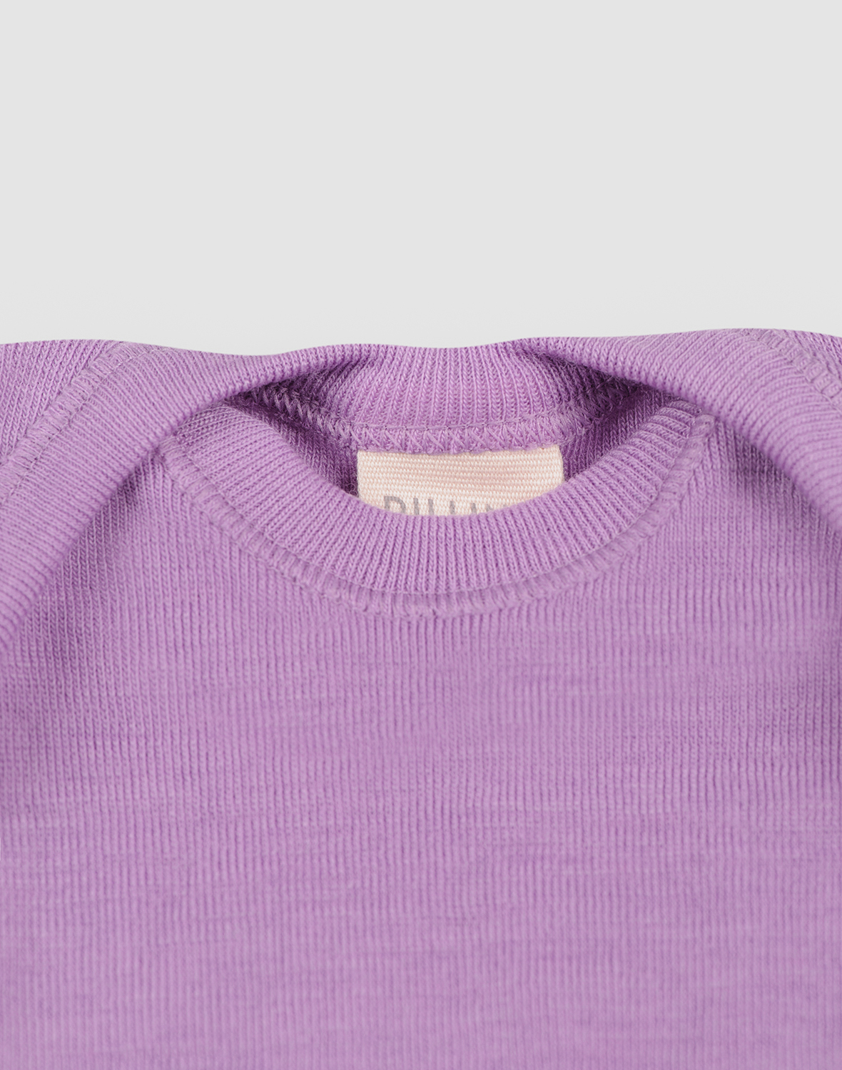 Romper met lange mouw van merinowol voor baby's
