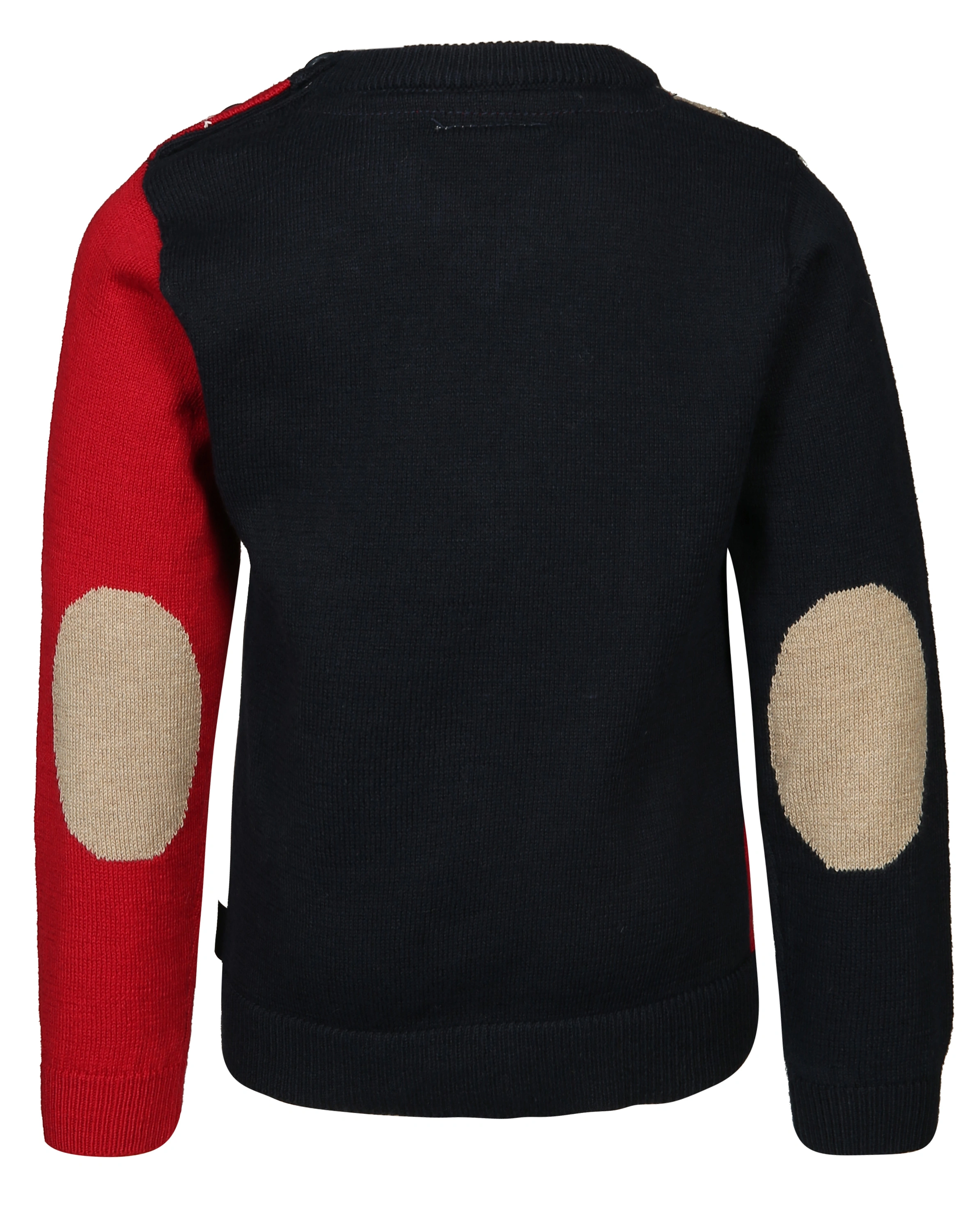 Strickpullover RHOMBUS in blau/rot