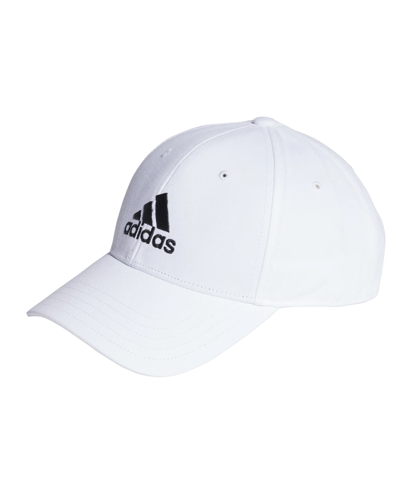 adidas Cotton Baseball Cap Weiss Schwarz