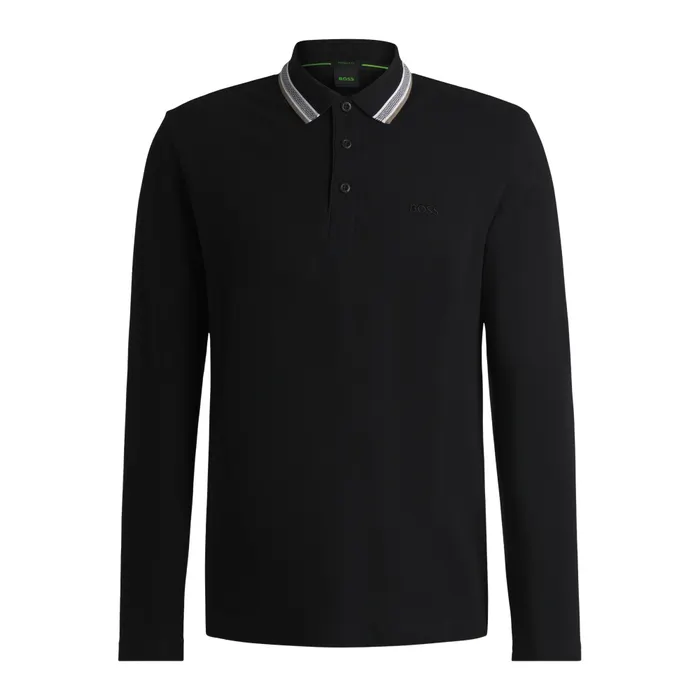 Boss Plisy Longsleeve Polo Heren