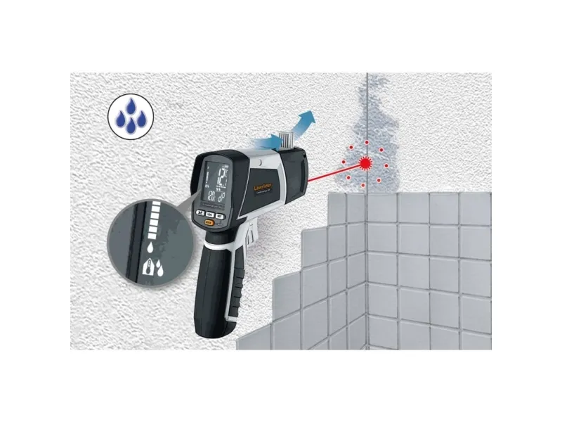 Laserliner CondenseSpot XP, °C, -30 - 1372 °C, Sort, Hvid, 1 °C, 80%, 3%