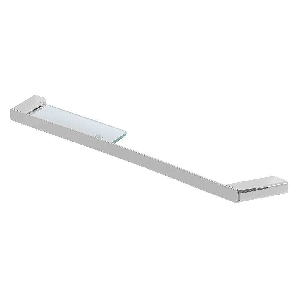 Geesa Shift handdoekrek chroom met planchet van transparant glas