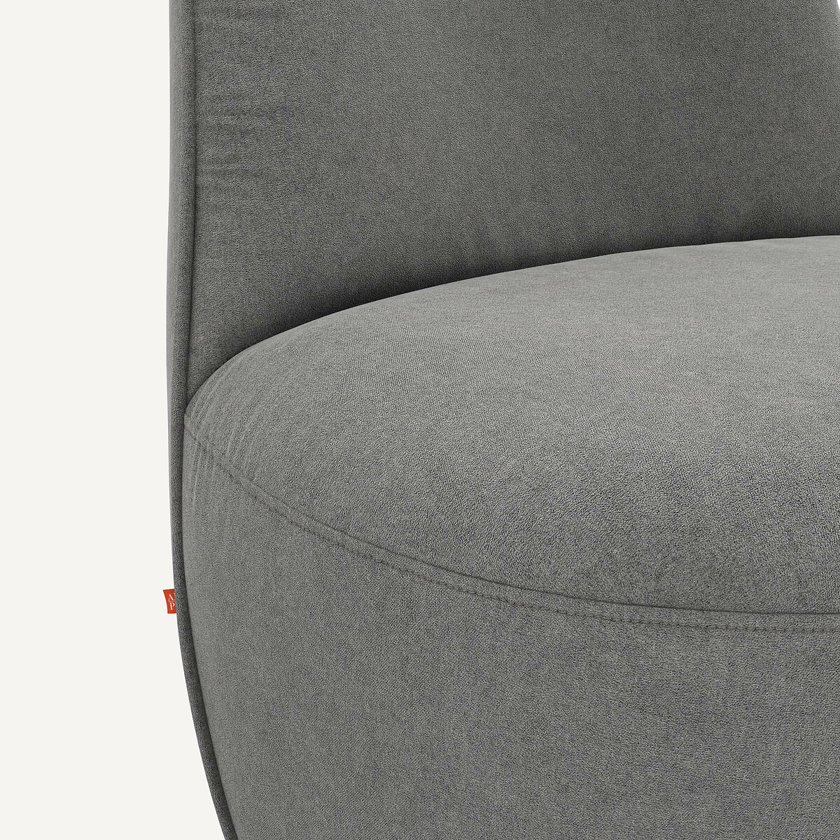 AM.PM<br>Draaifauteuil em fluweel lavado com pedra, Rosebury