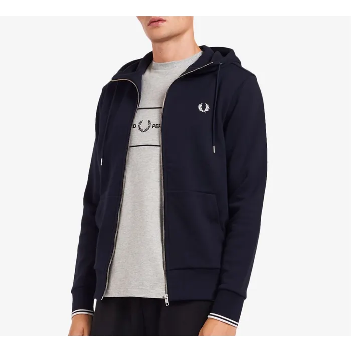 Fred Perry Hooded Sweatvest Heren