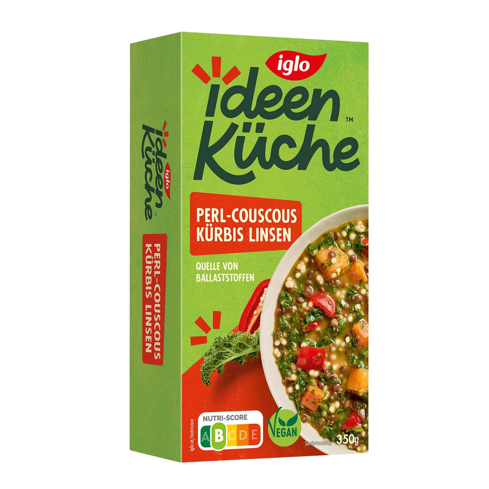 Iglo Ideenküche Perl-Couscous, Kürbis, Linsen