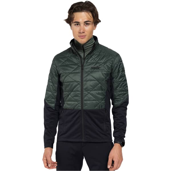 Veste ski de fond SWIX INFINITY HYBRID INSULATED JACKET FOREST/BLACK