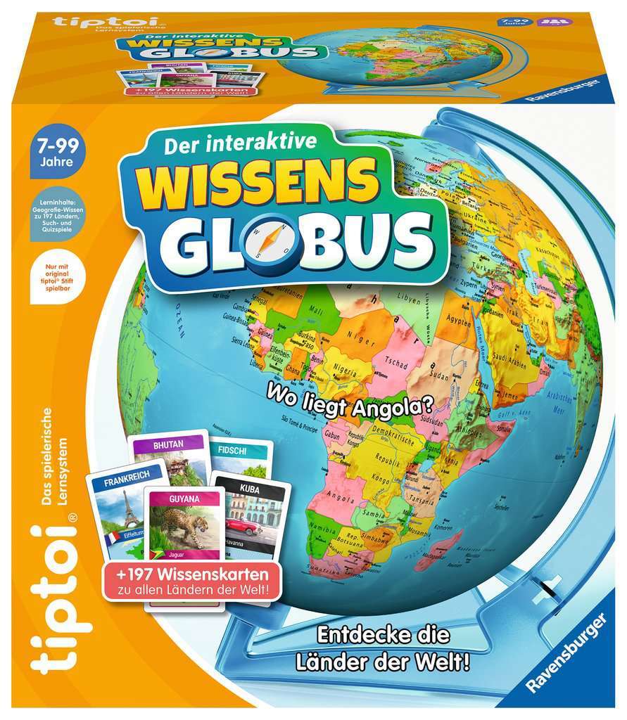 Ravensburger Spiel tiptoi® Der interaktive Wissens-Globus