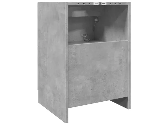 Armoire d'évier gris béton 40x37x59 cm bois d'ingénierie