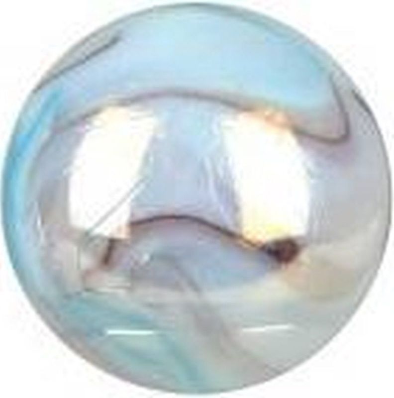 Knikker - Witte Tijger - Set van 2 - Glas - 42 mm