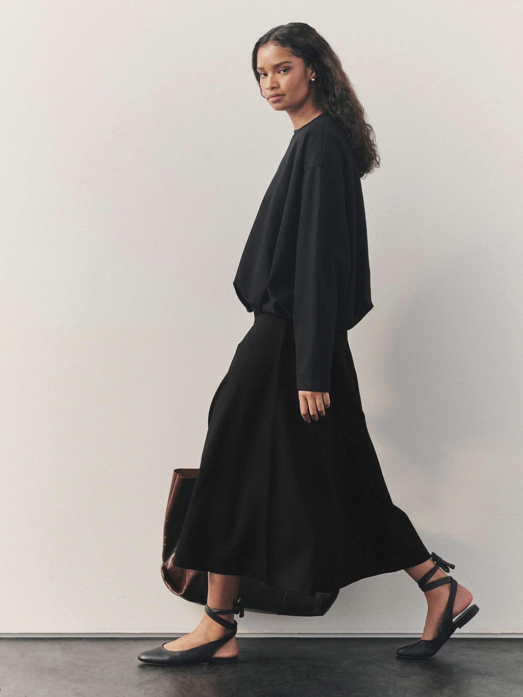 Nothing Ordinary A-Line Midi Skirt