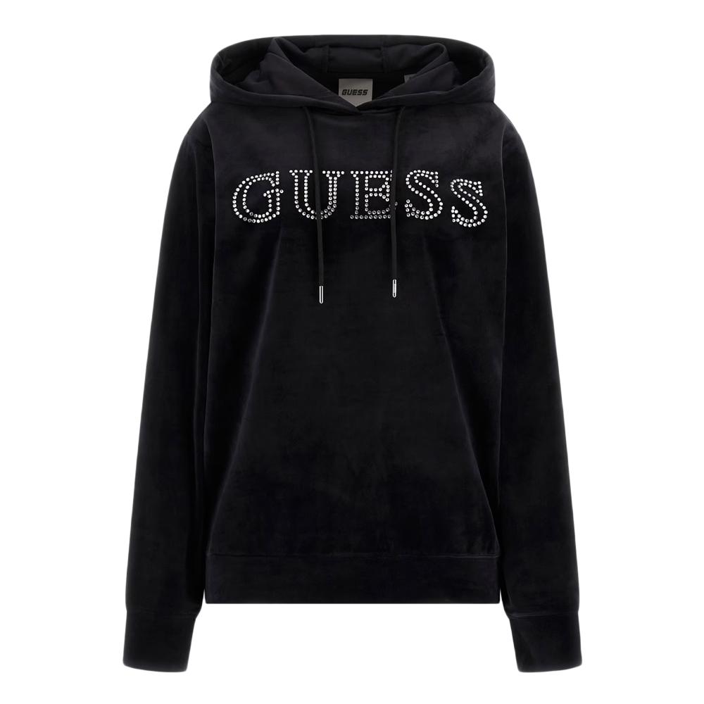 Guess Sweat à capuche Noir Femme Guess Couture