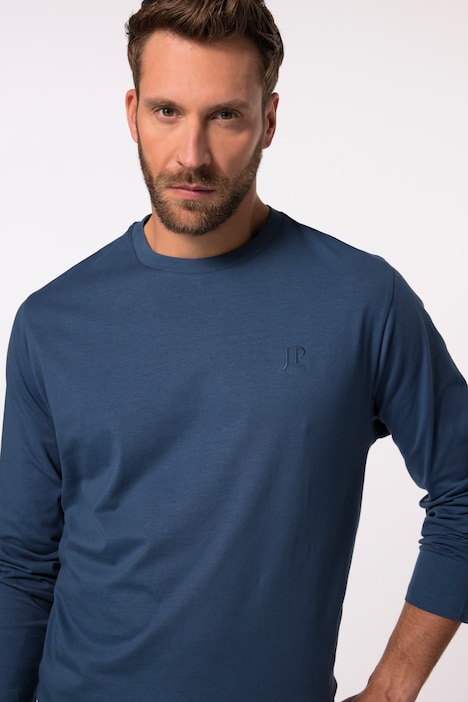 JP 1880 Langarmshirt, Basic, Bauchfit, Rundhals, bis 8 XL