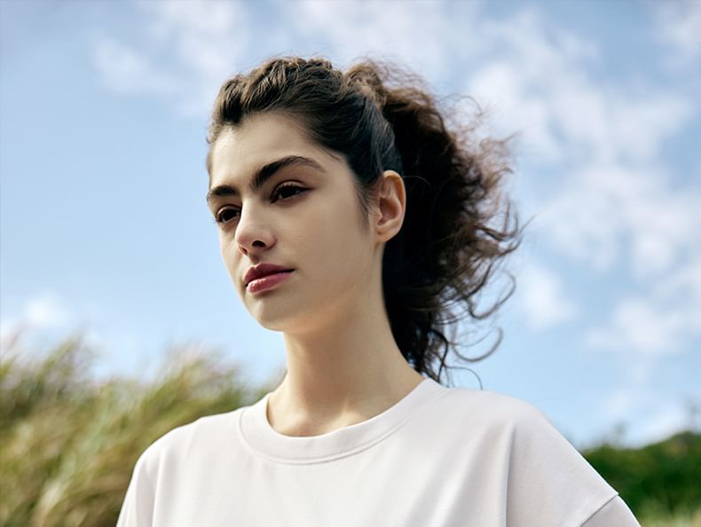 Newin - Snel drogend koel T-shirt met geborduurd zakje