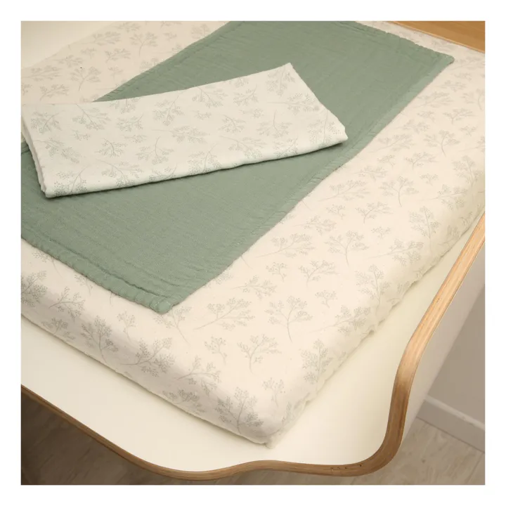 Charlie Crane Housse de matelas à langer Noga/Pago | Gris perle