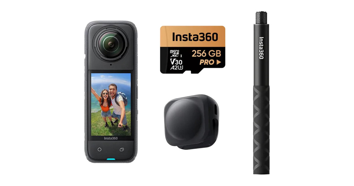 Insta360X4 Explorer Combo videocamera  (Zwart, 8K, 360°)