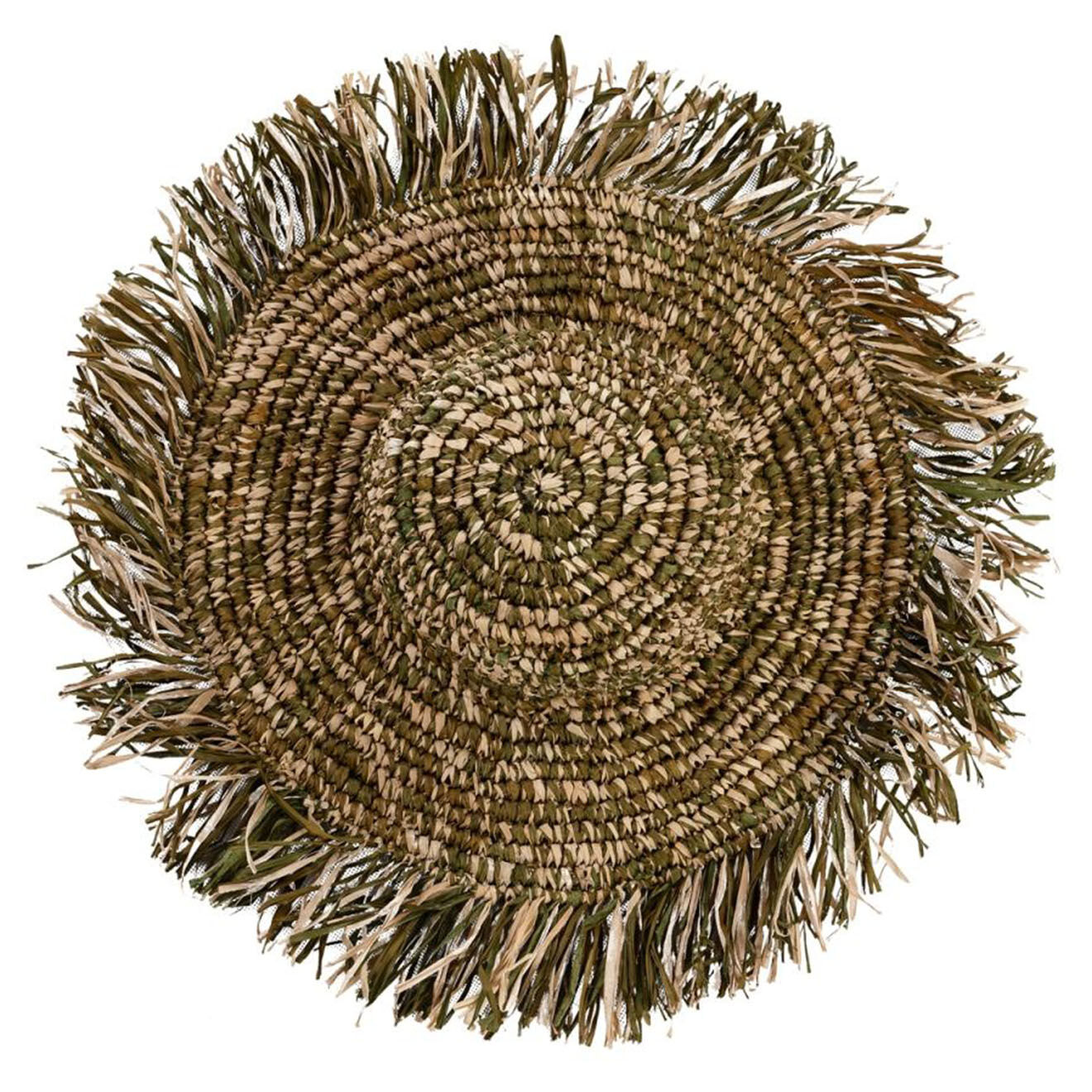 Bazar Bizar Chapeau Fiesta naturel/vert - 42x42x11 cm