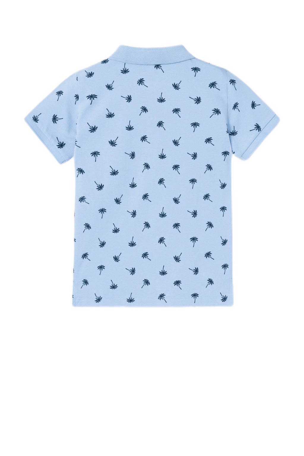NAME IT polo NKMVOLO met all over print lichtblauw/blauw