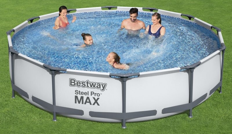 Bestway Steel Pro - Pool Med Pumpe Til Haven - 6.473 L