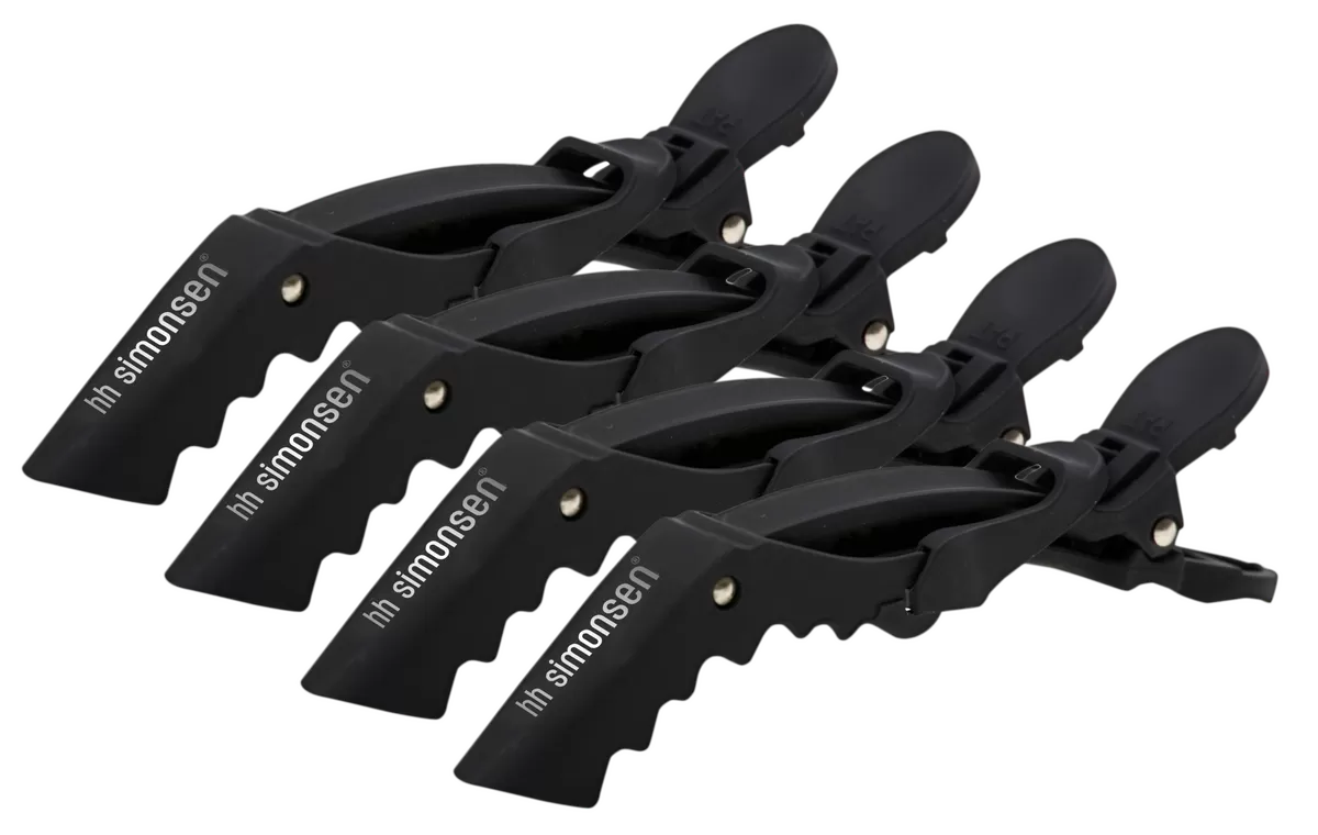 HH Simonsen Crocodile Hair Clips - 4 stk.